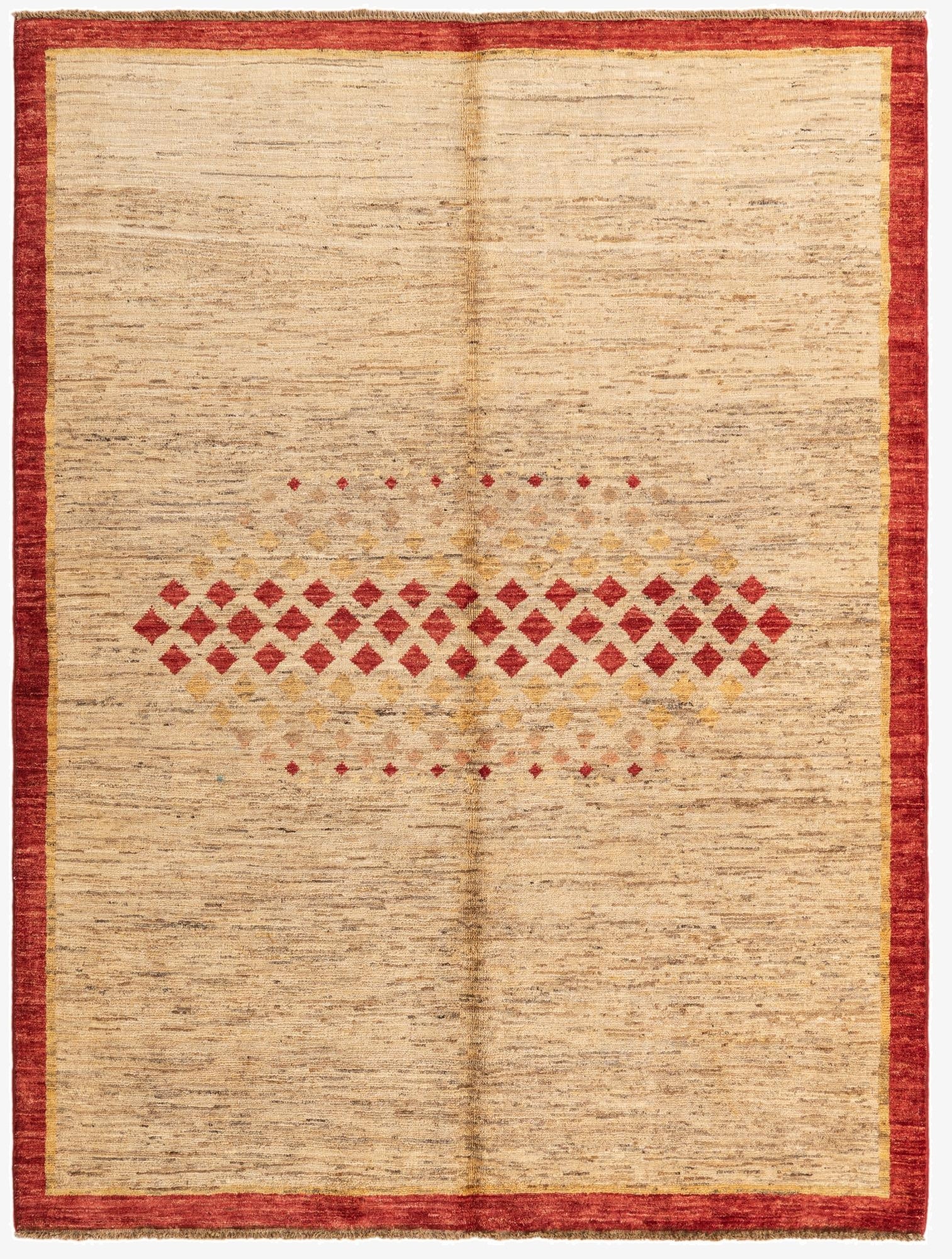 4' 11 x 6' 10  Hand Knotted Modern Ziegler Rug
