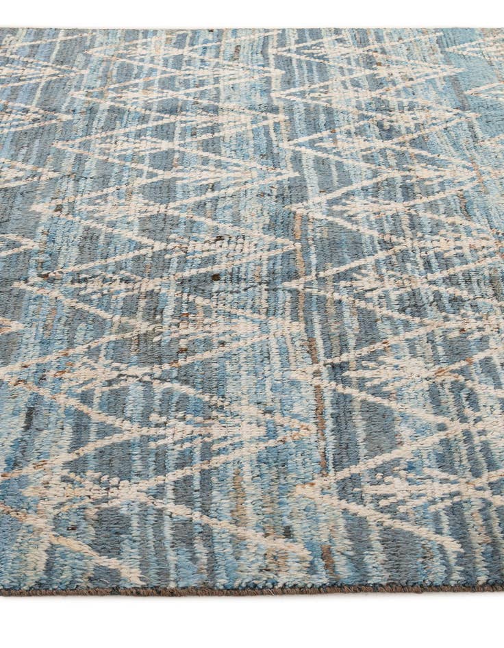 Detail image of 6' 9 x 10' 2  Hand Knotted Moroccan Wool Rug