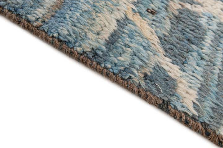 6' 9 x 10' 2 Hand Knotted Moroccan Wool Rug