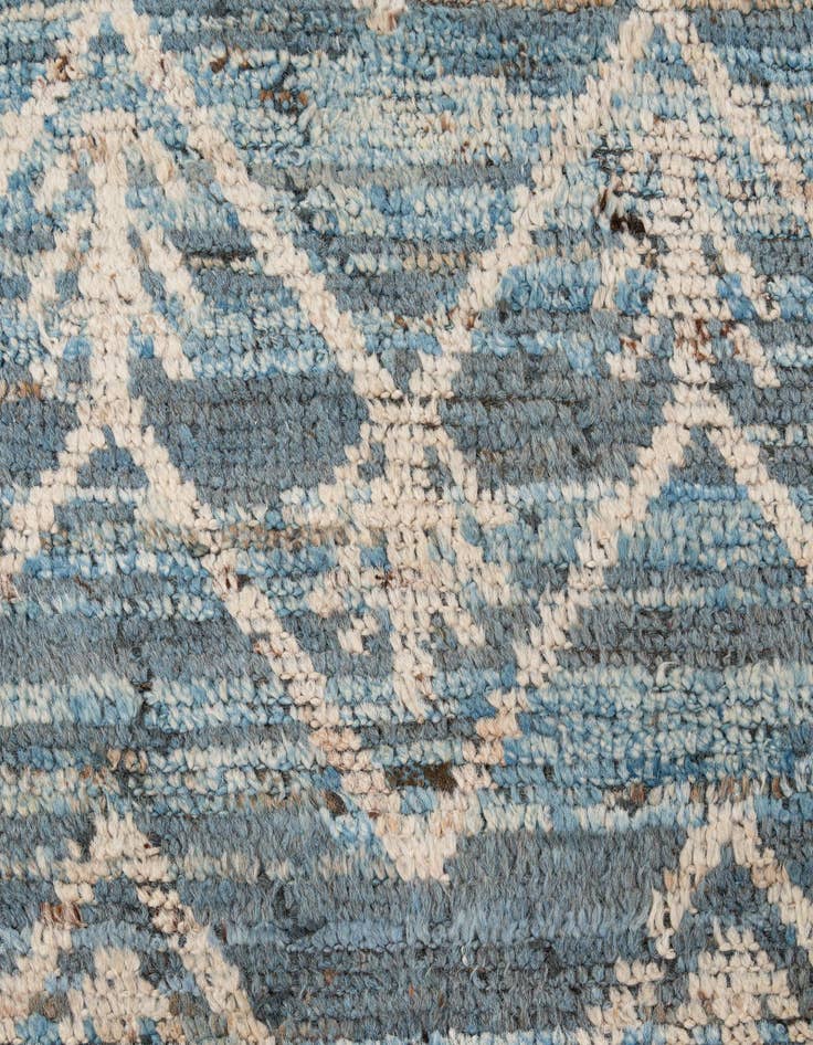 Detail image of 6' 9 x 10' 2  Hand Knotted Moroccan Wool Rug