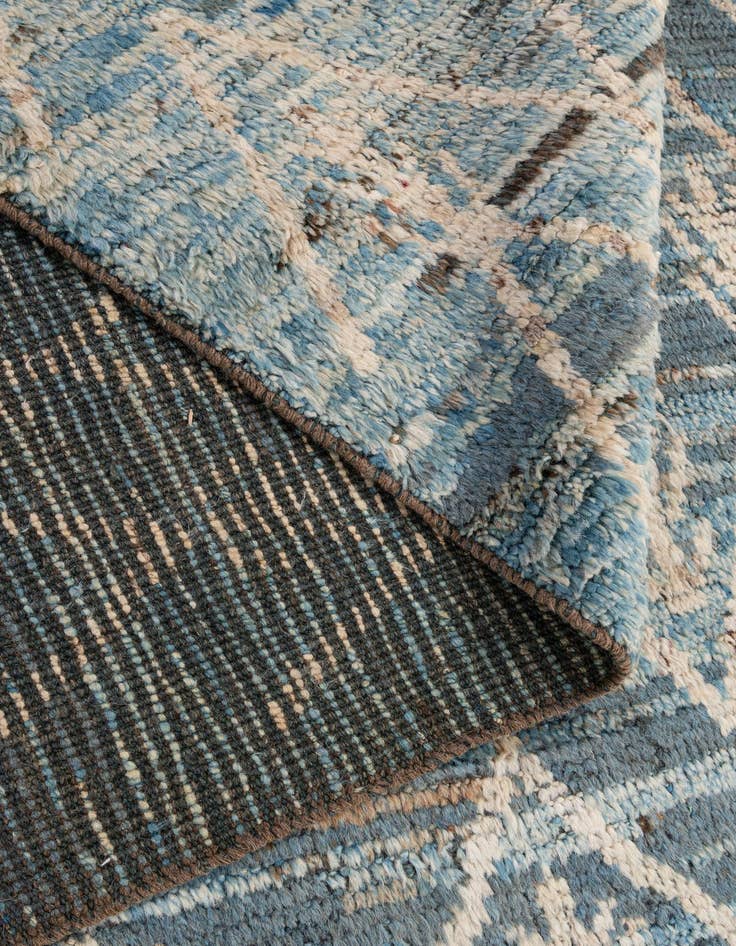 Detail image of 6' 9 x 10' 2  Hand Knotted Moroccan Wool Rug