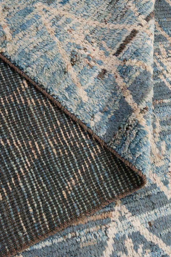 6' 9 x 10' 2 Hand Knotted Moroccan Wool Rug