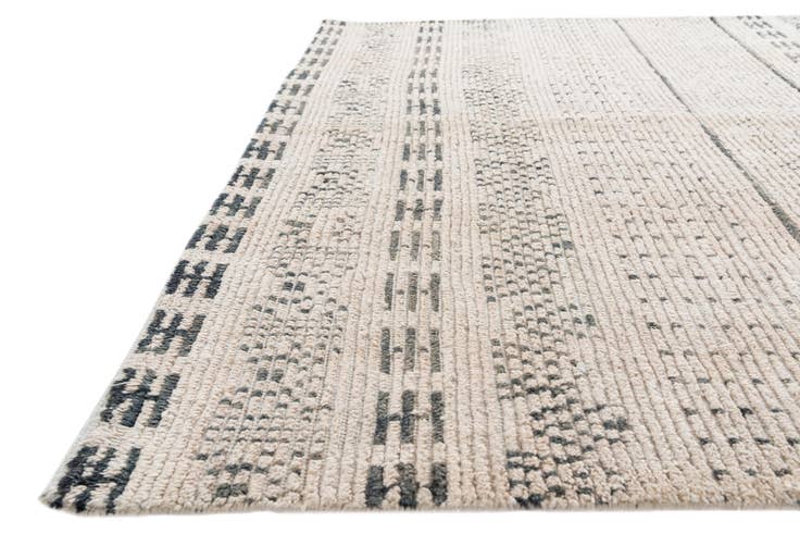 Detail image of 6' 2 x 9' 7 Hand Knotted Moroccan Wool Rug