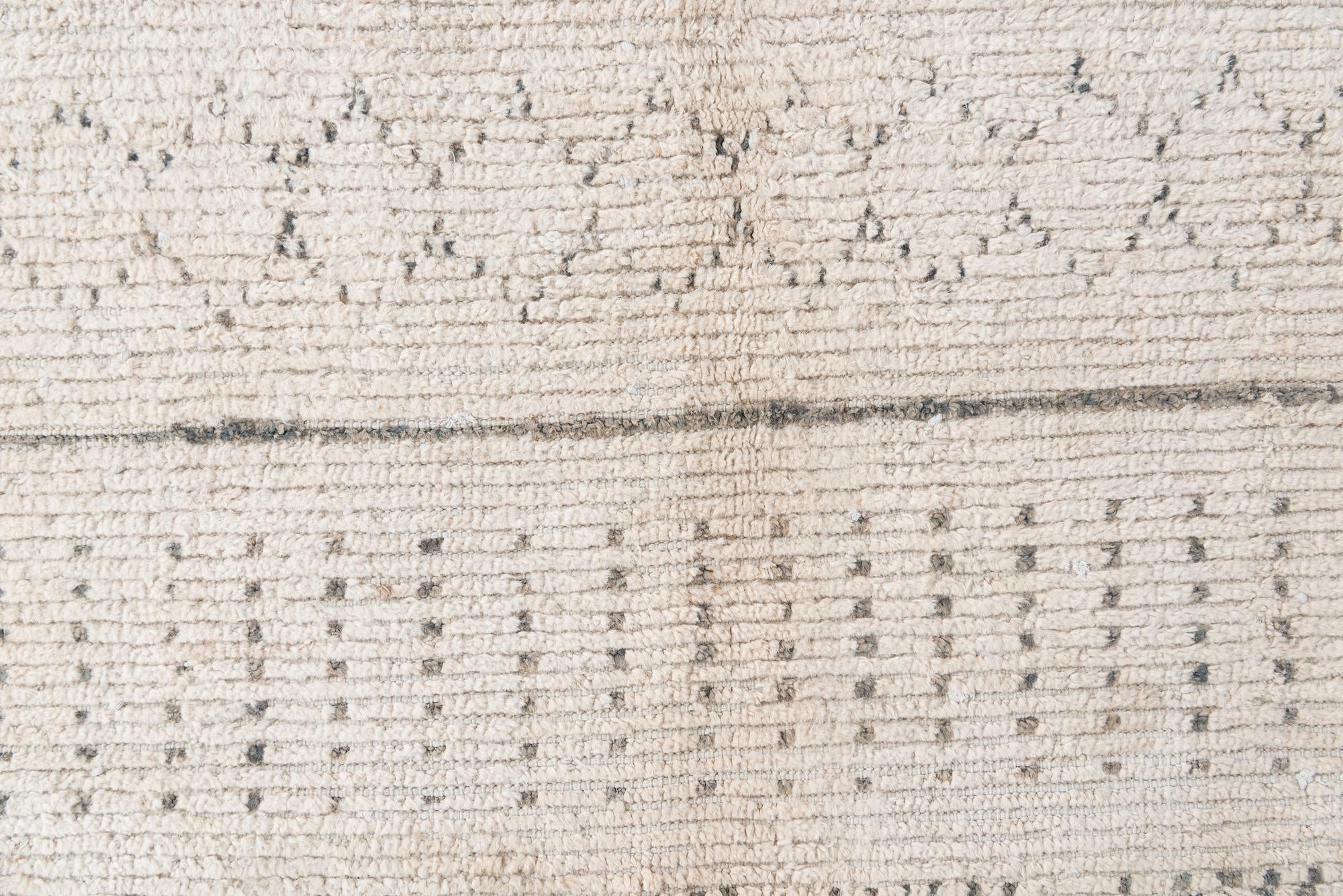 6' 2 x 9' 7 Hand Knotted Moroccan Wool Rug