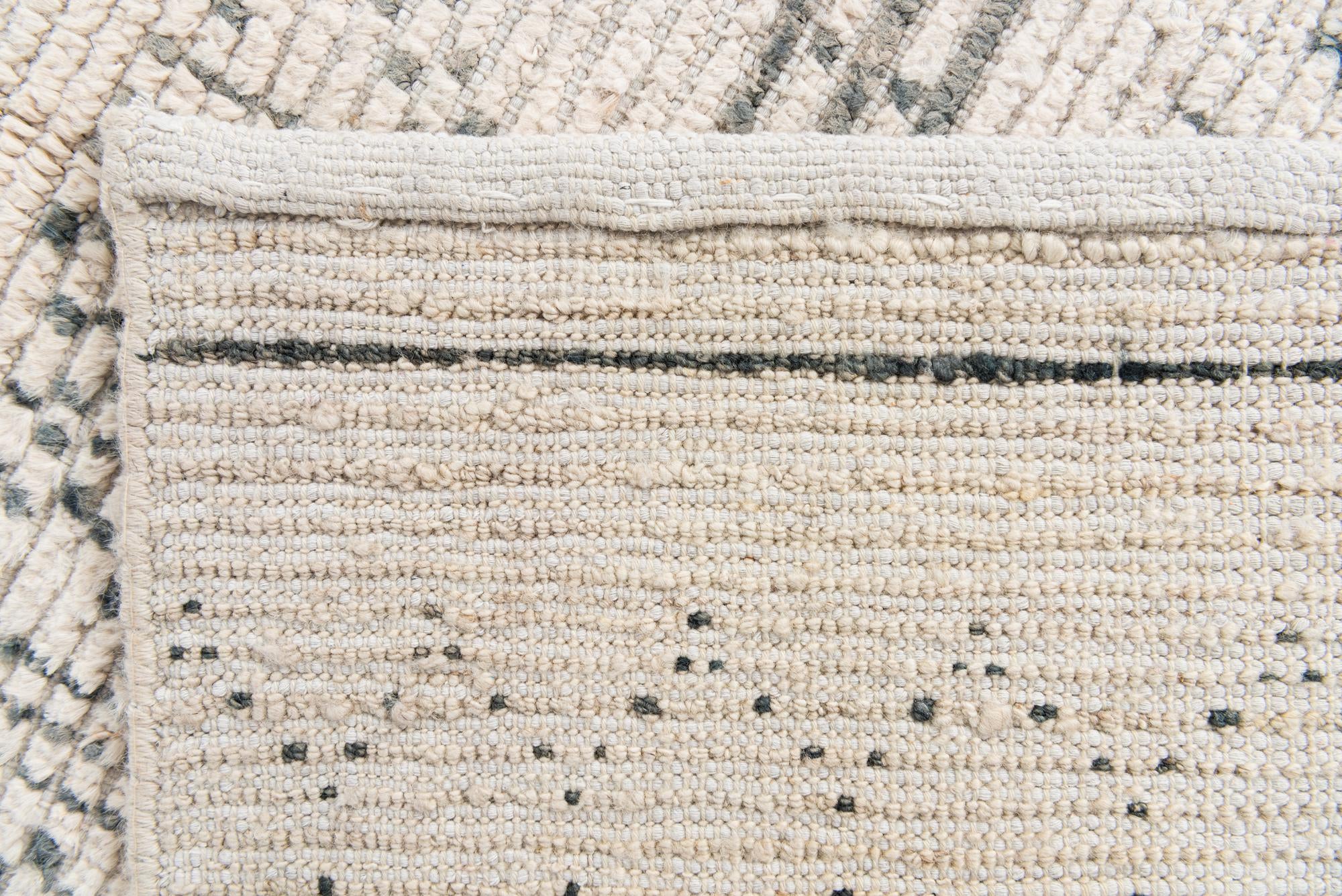 6' 2 x 9' 7 Hand Knotted Moroccan Wool Rug