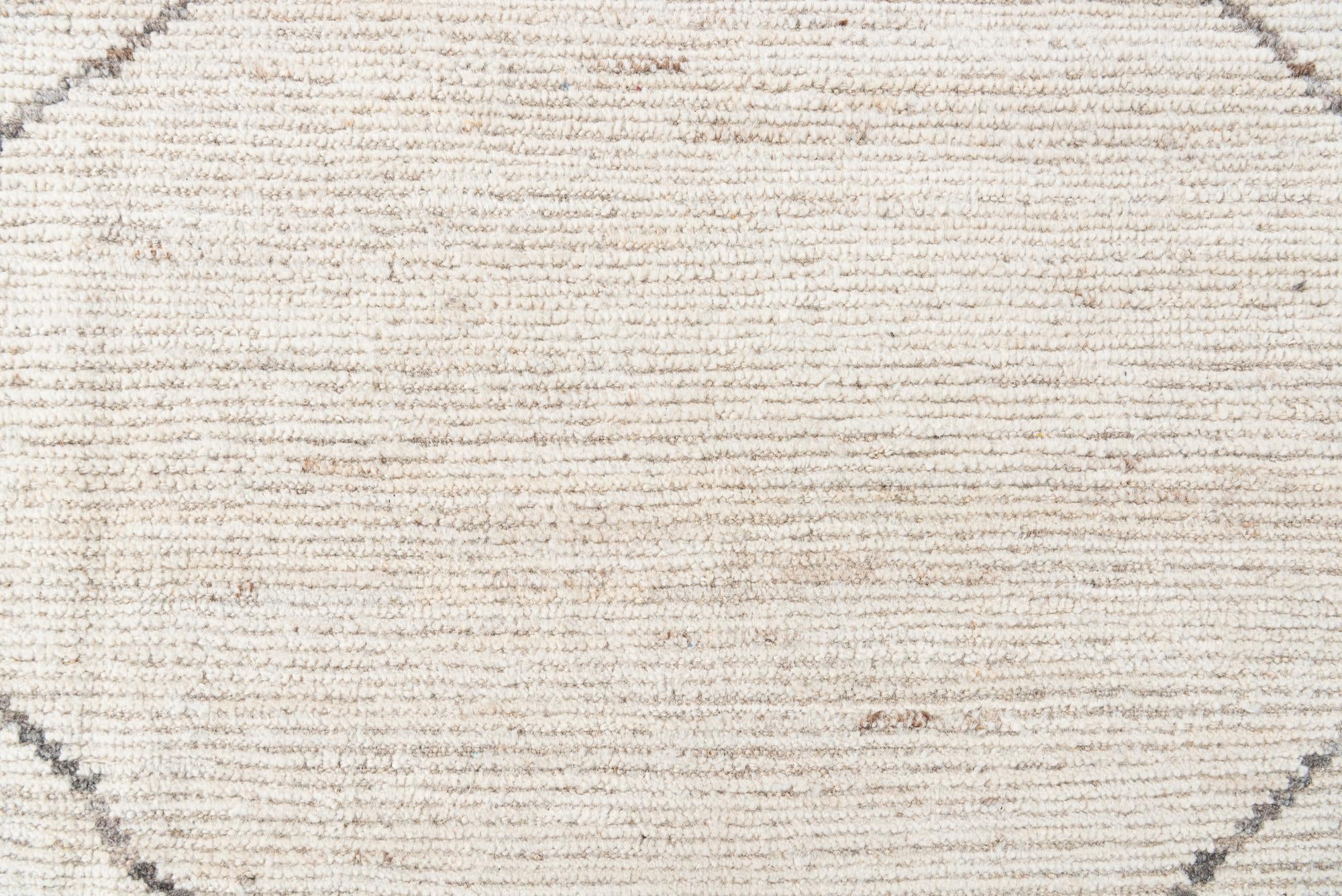 8' 1 x 10' 3 Hand Knotted Moroccan Wool Rug