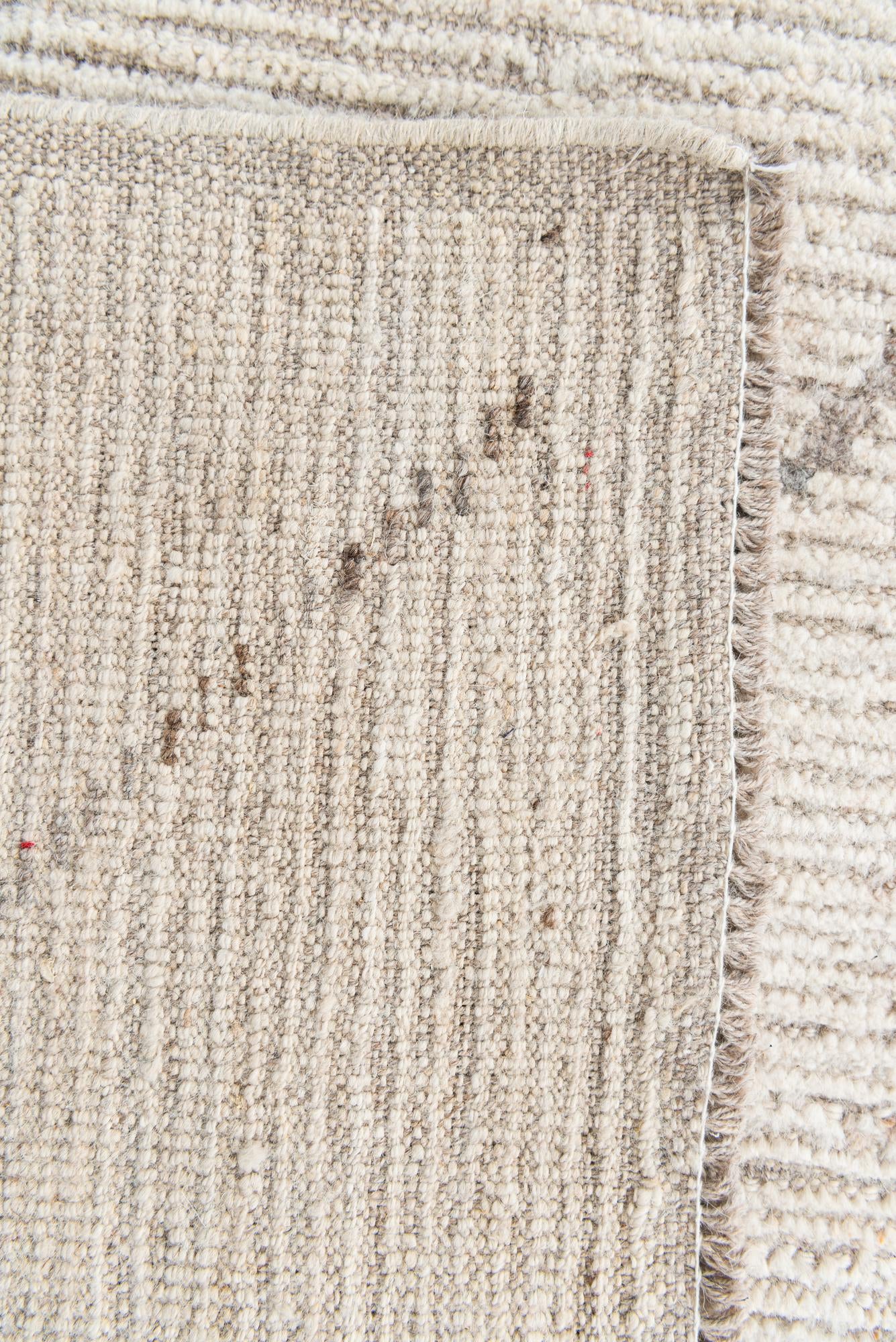 8' 1 x 10' 3 Hand Knotted Moroccan Wool Rug