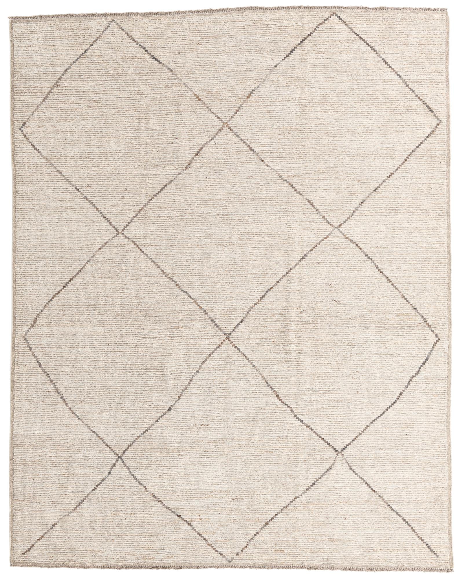 8' 1 x 10' 3 Hand Knotted Moroccan Wool Rug