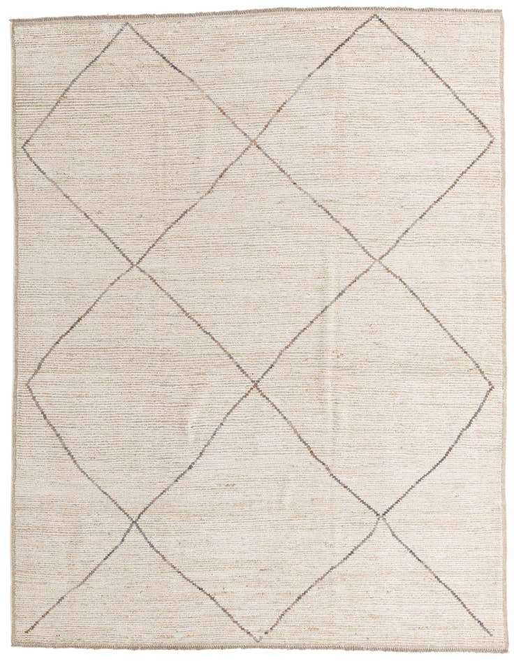 Detail image of 8' 1 x 10' 3 Hand Knotted Moroccan Wool Rug