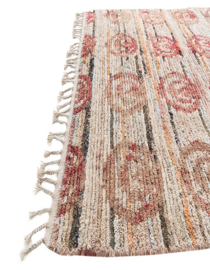 Detail image of 4' 7 x 6' 8  Hand Knotted Moroccan Wool Rug