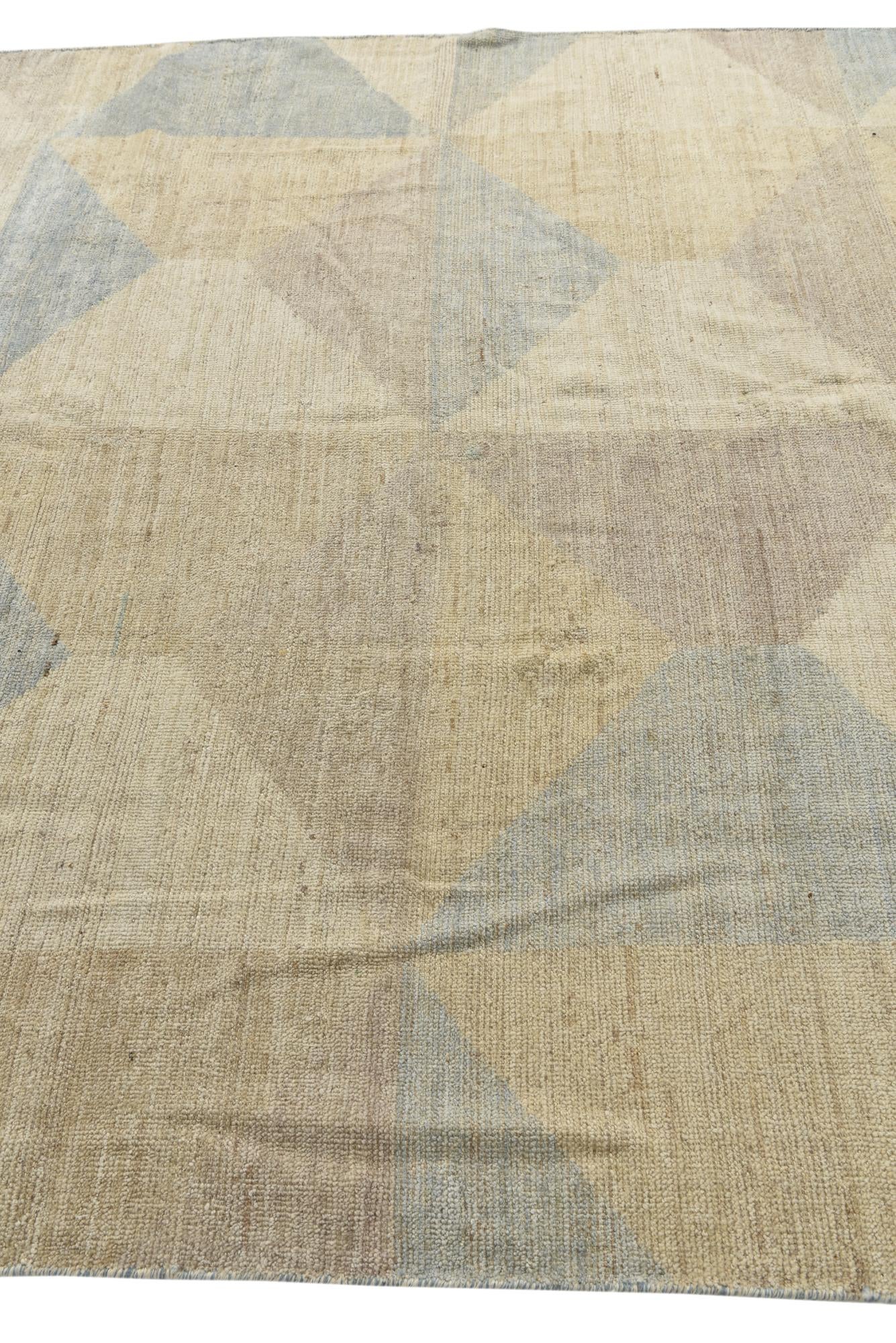 7' 5 x 9' 8 Hand Knotted Moroccan Wool Rug