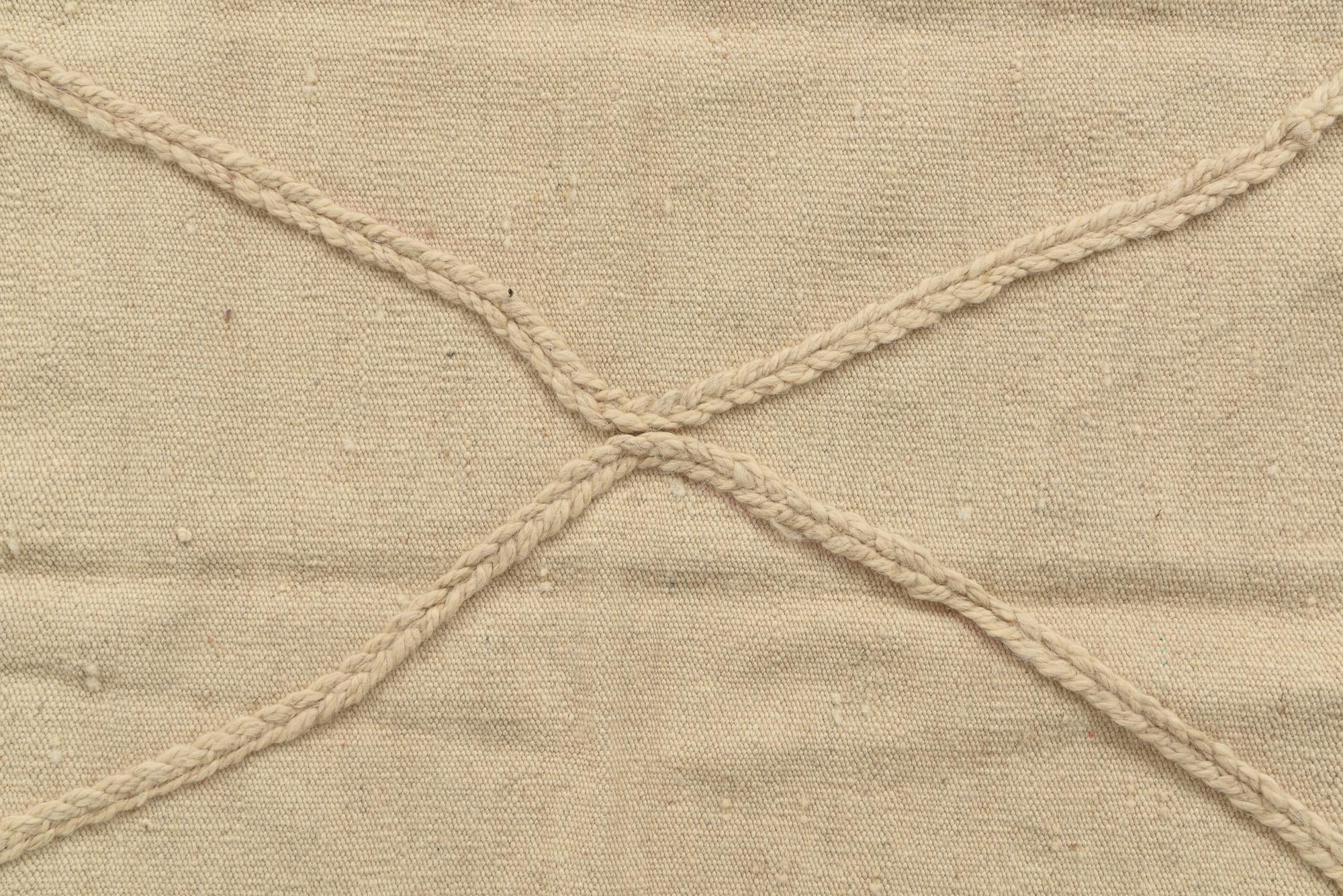 3' 4 x 5' 2 Hand Knotted Moroccan Wool Rug