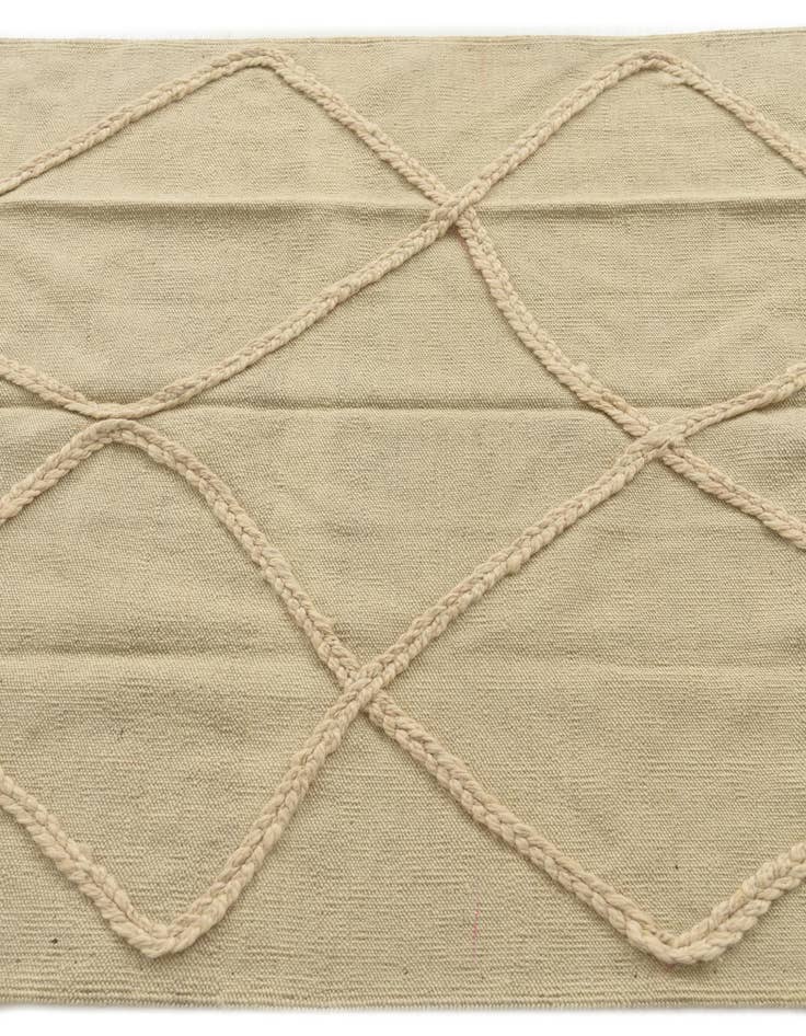 Detail image of 3' 4 x 5'  Hand Knotted Moroccan Wool Rug