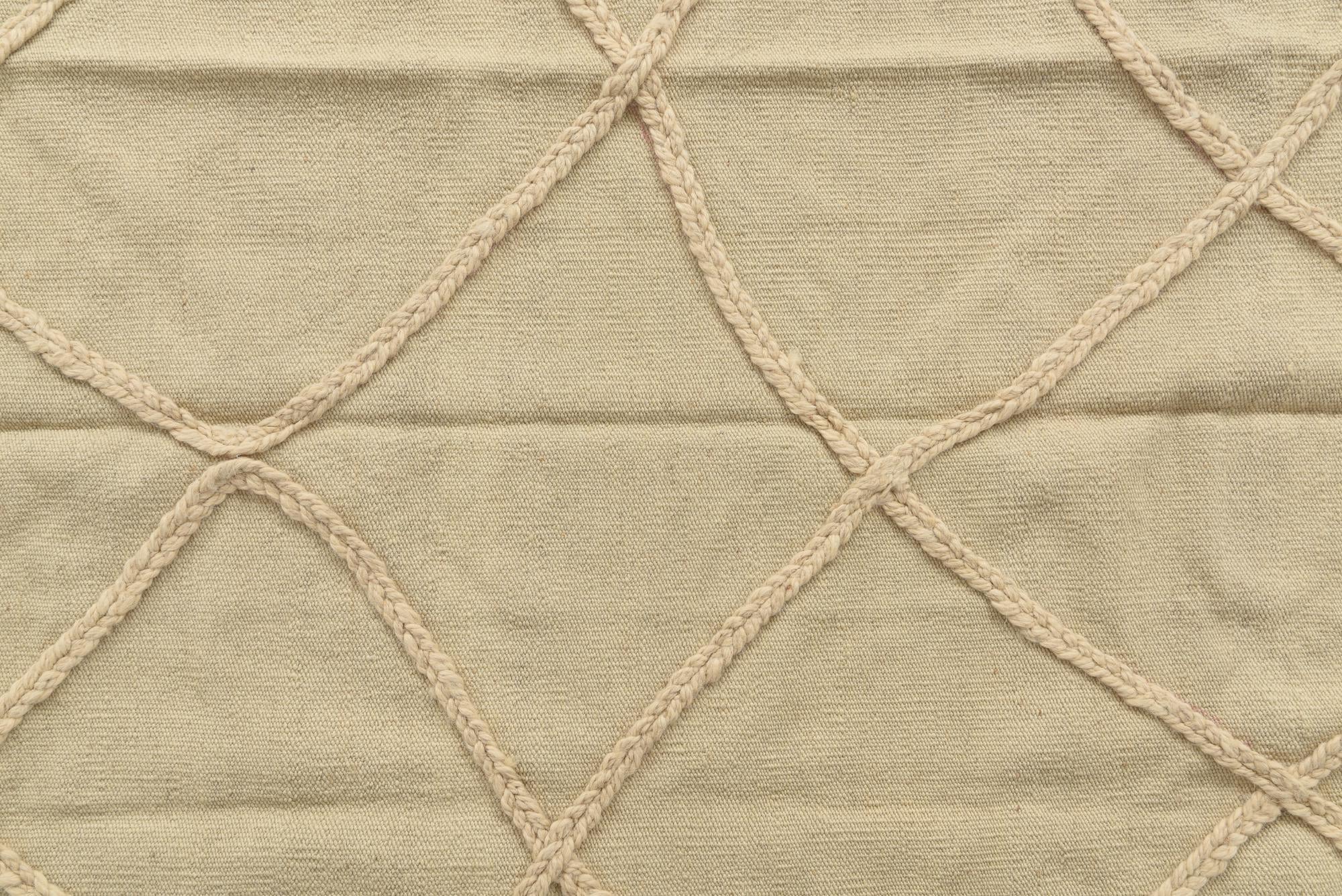 3' 4 x 5' Hand Knotted Moroccan Wool Rug