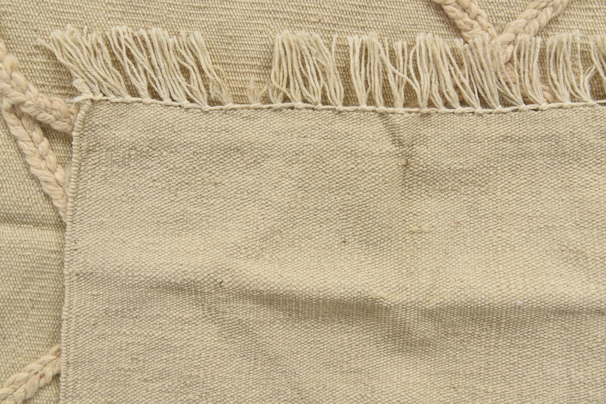 3' 4 x 5' Hand Knotted Moroccan Wool Rug