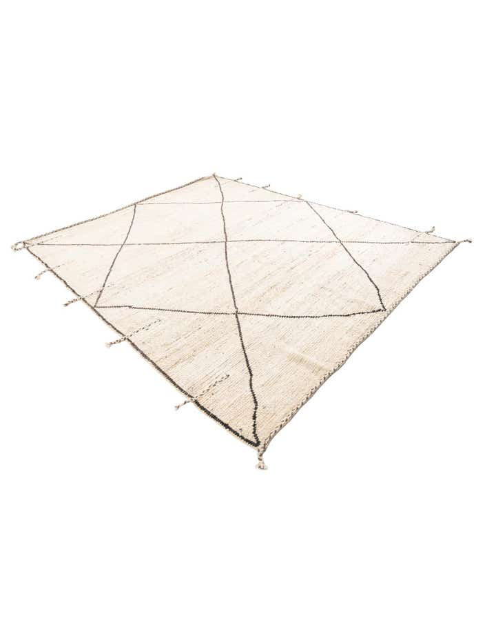 8' 1 x 9' 10 Hand Knotted Moroccan Wool Rug
