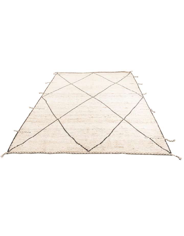 8' 1 x 9' 10 Hand Knotted Moroccan Wool Rug