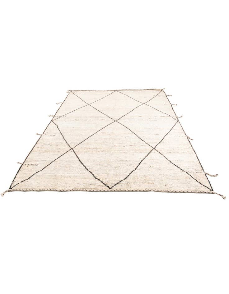 Detail image of 8' 1 x 9' 10 Hand Knotted Moroccan Wool Rug