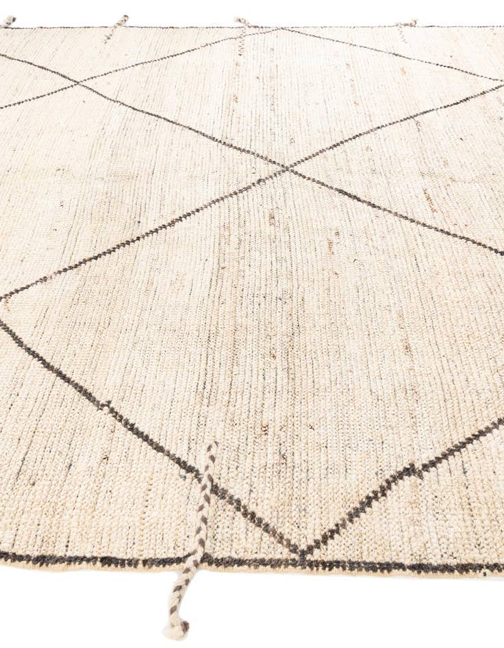 Detail image of 8' 1 x 9' 10  Hand Knotted Moroccan Wool Rug