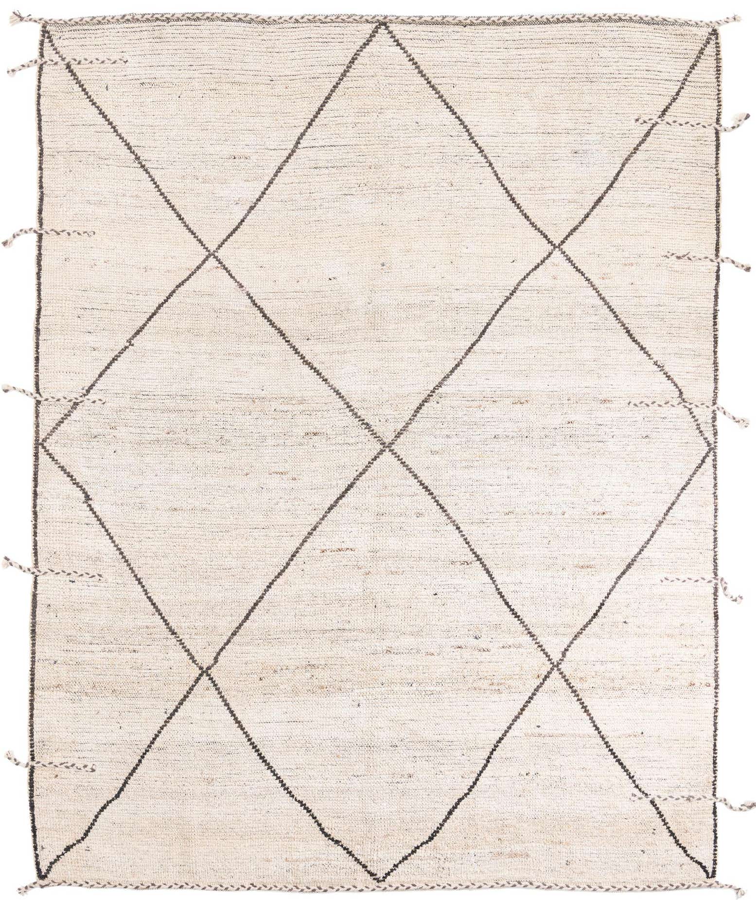 8' 1 x 9' 10 Hand Knotted Moroccan Wool Rug