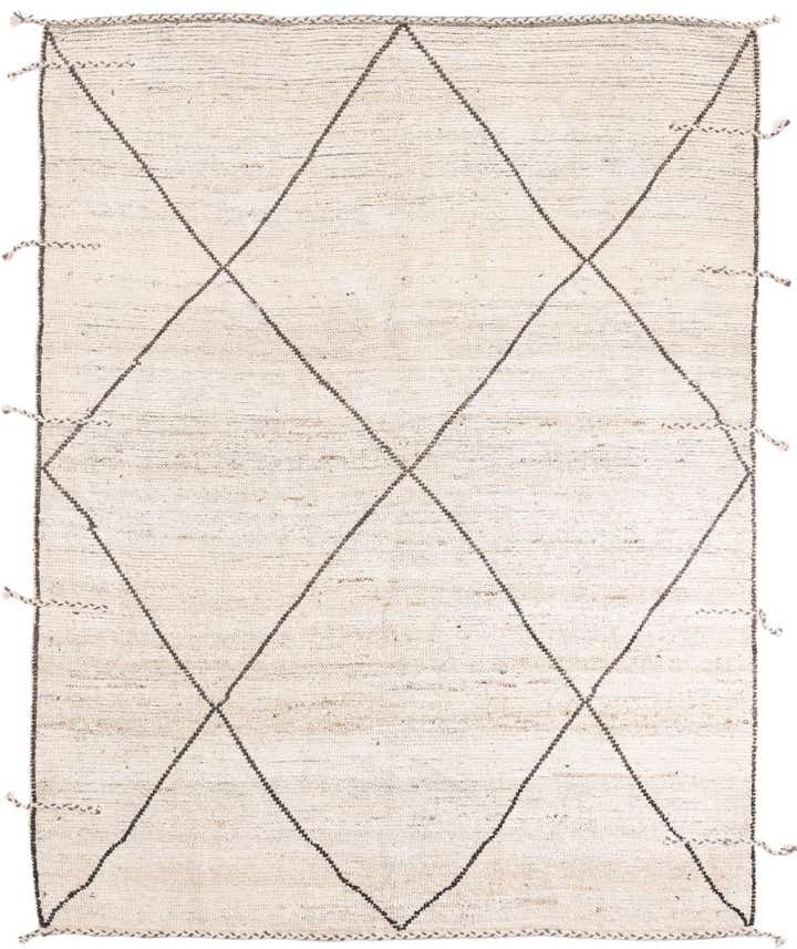 8' 1 x 9' 10 Hand Knotted Moroccan Wool Rug