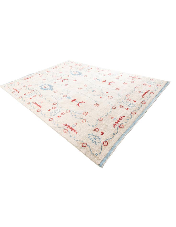 Detail image of 8' 6 x 12'  Hand Knotted Moroccan Wool Rug