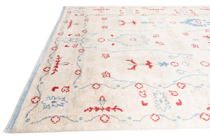 Detail image of 8' 6 x 12' Hand Knotted Moroccan Wool Rug