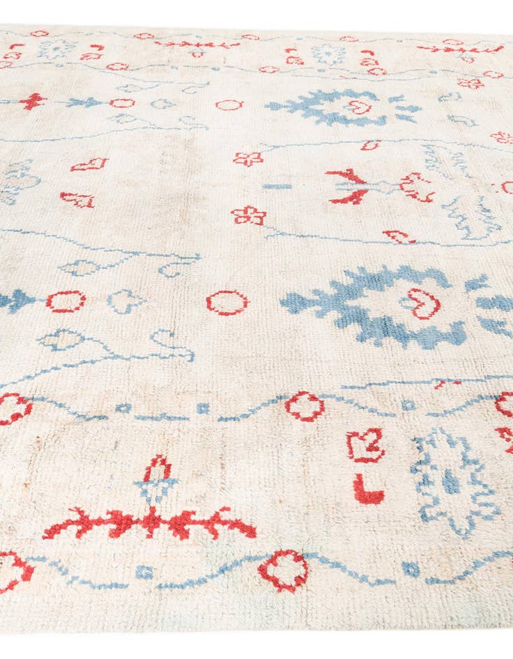 Detail image of 8' 6 x 12'  Hand Knotted Moroccan Wool Rug