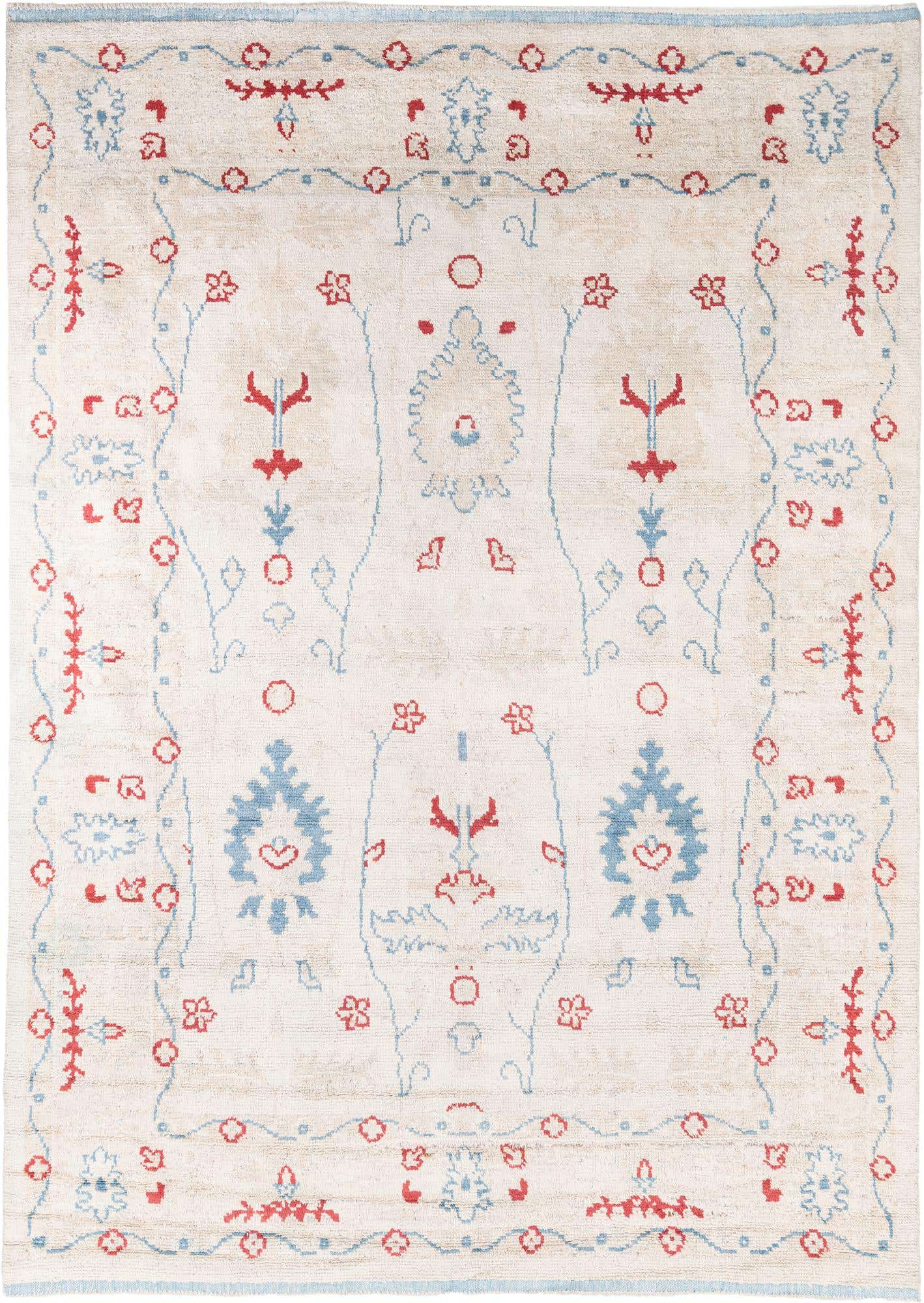 8' 6 x 12' Hand Knotted Moroccan Wool Rug