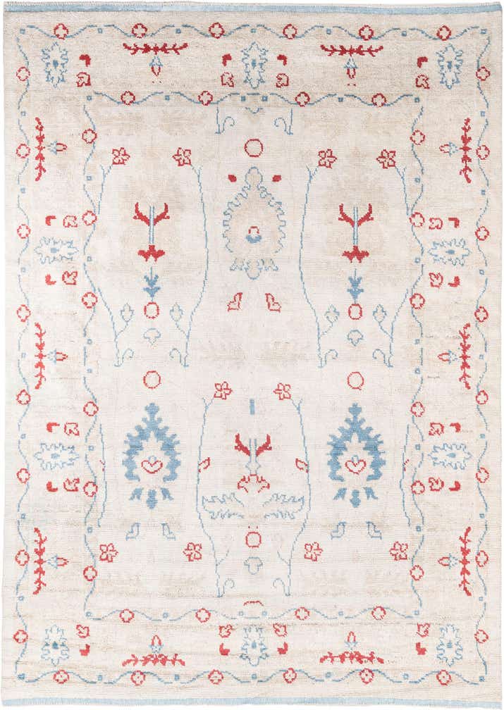8' 6 x 12' Hand Knotted Moroccan Wool Rug