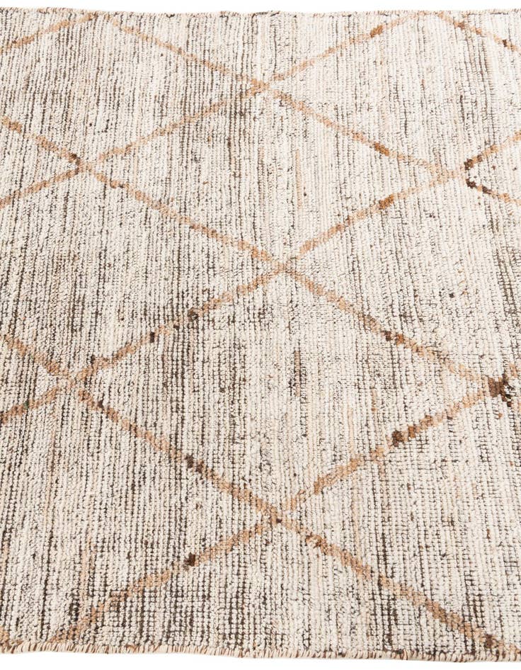 Detail image of 4' 1 x 6'  Hand Knotted Moroccan Wool Rug