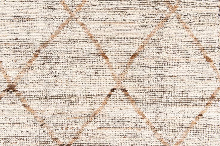 Detail image of 4' 1 x 6' Hand Knotted Moroccan Wool Rug