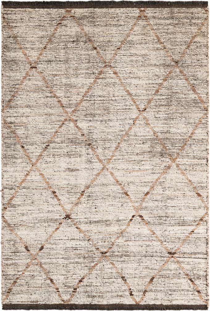 4' 1 x 6' Hand Knotted Moroccan Wool Rug