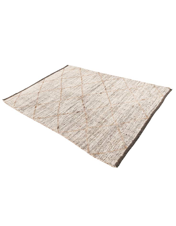 Detail image of 4' 4 x 6'  Hand Knotted Moroccan Wool Rug