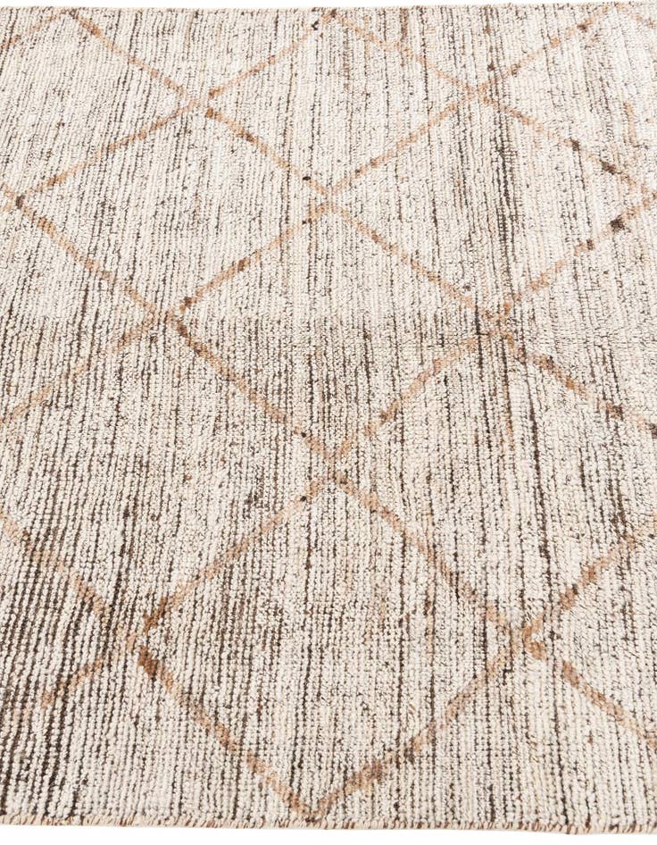 Detail image of 4' 4 x 6'  Hand Knotted Moroccan Wool Rug