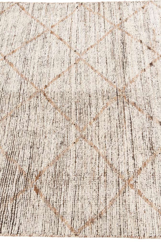 4' 4 x 6' Hand Knotted Moroccan Wool Rug