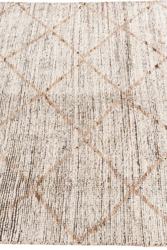 Detail image of 4' 4 x 6' Hand Knotted Moroccan Wool Rug