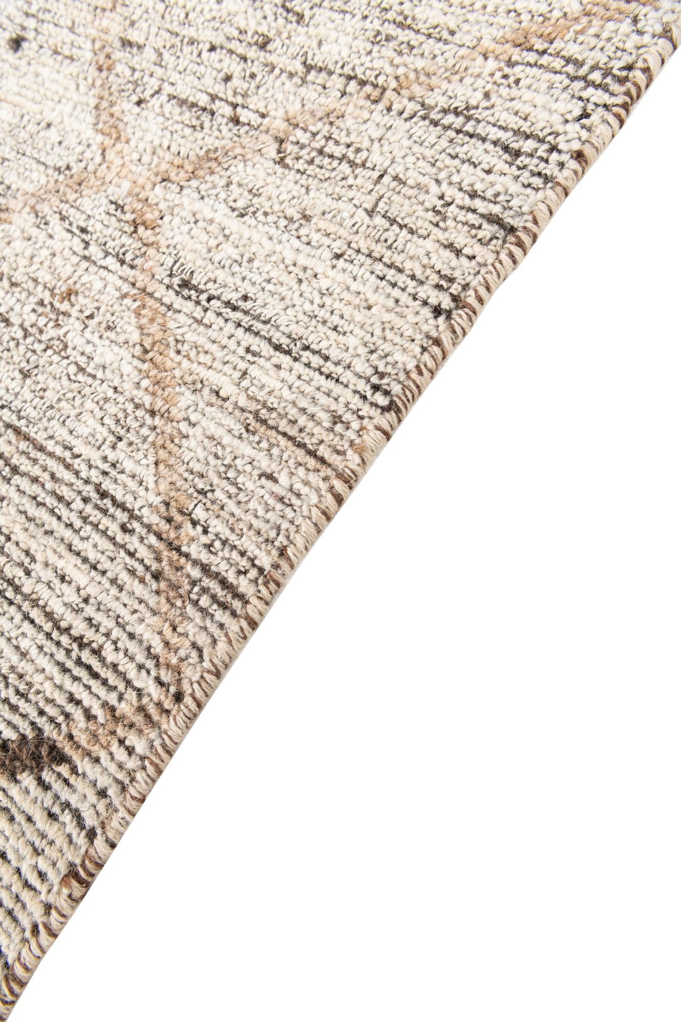 4' 4 x 6' Hand Knotted Moroccan Wool Rug