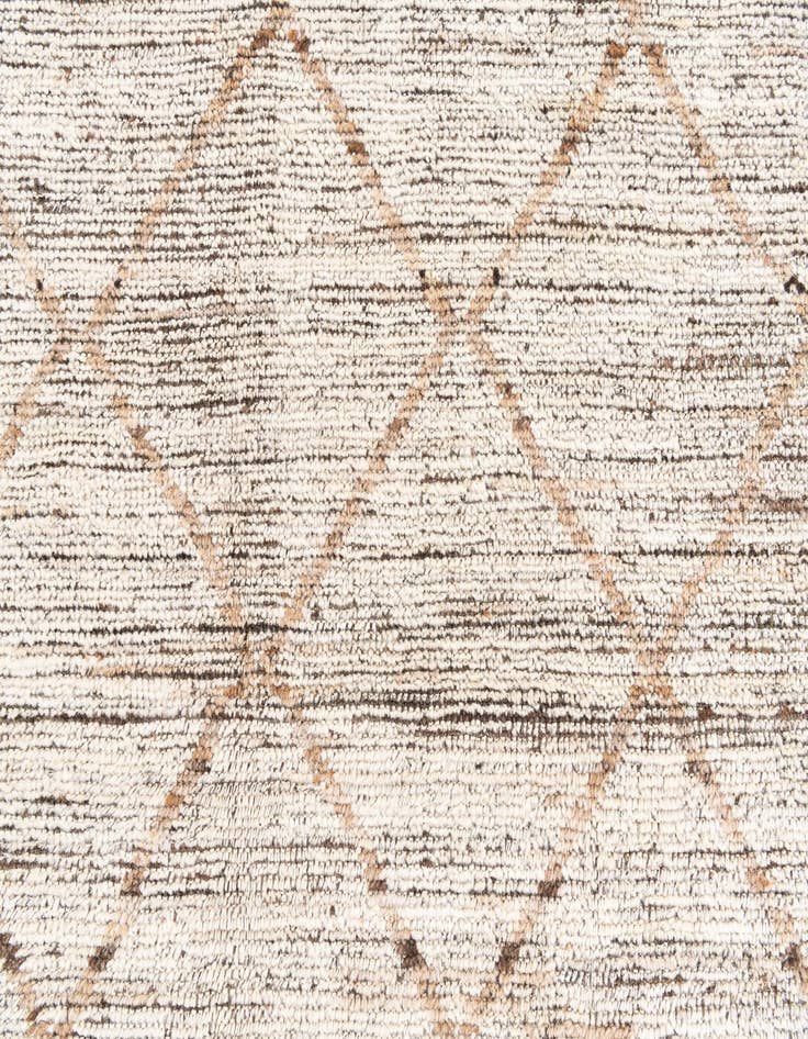 Detail image of 4' 4 x 6'  Hand Knotted Moroccan Wool Rug