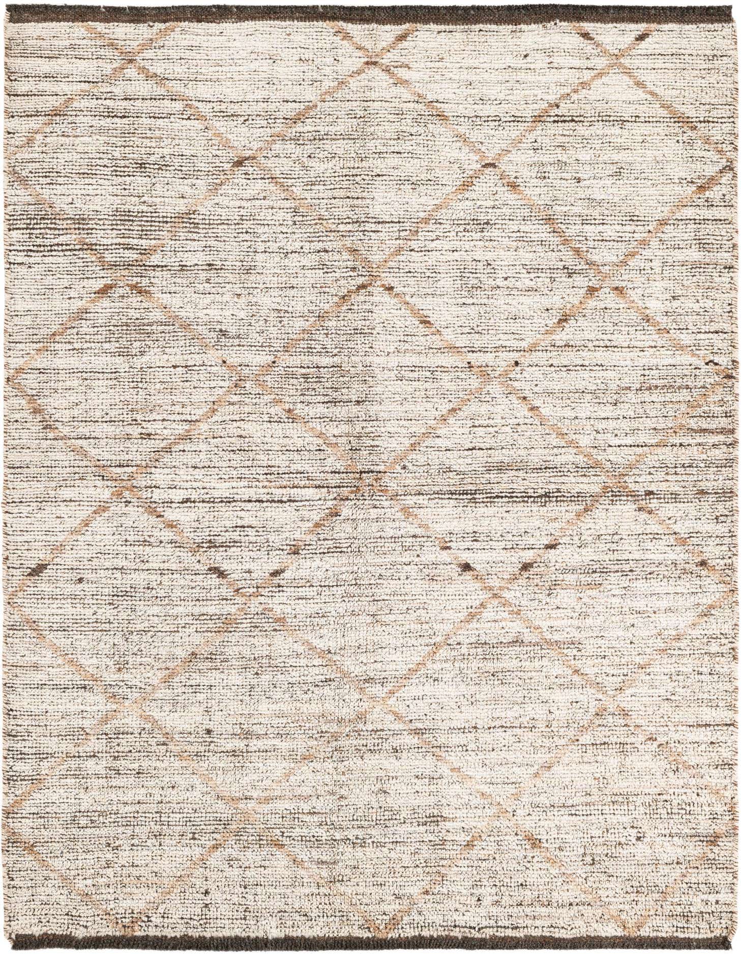 4' 4 x 6' Hand Knotted Moroccan Wool Rug