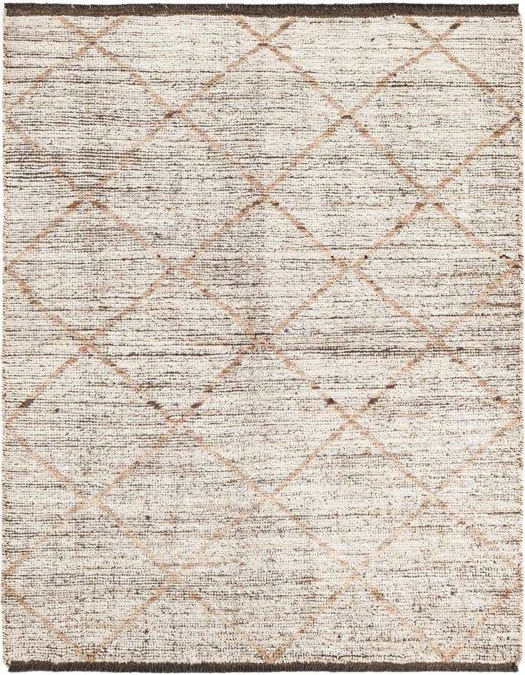 Detail image of 4' 4 x 6' Hand Knotted Moroccan Wool Rug