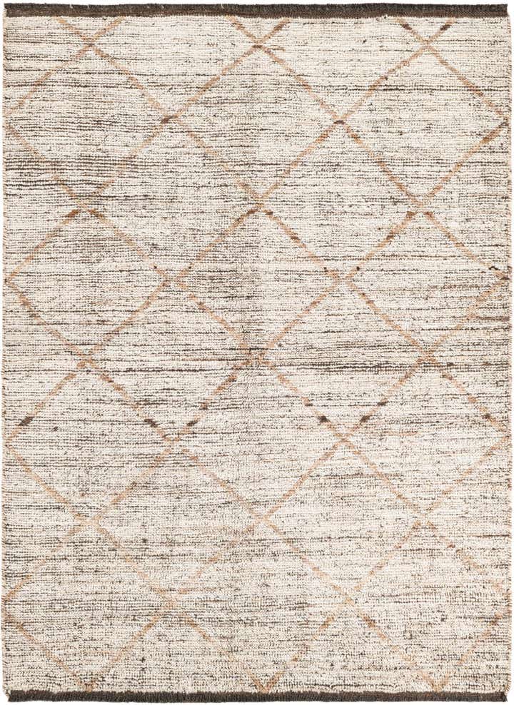4' 4 x 6' Hand Knotted Moroccan Wool Rug