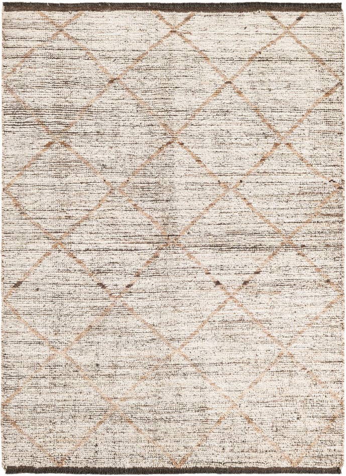 Detail image of 4' 4 x 6' Hand Knotted Moroccan Wool Rug