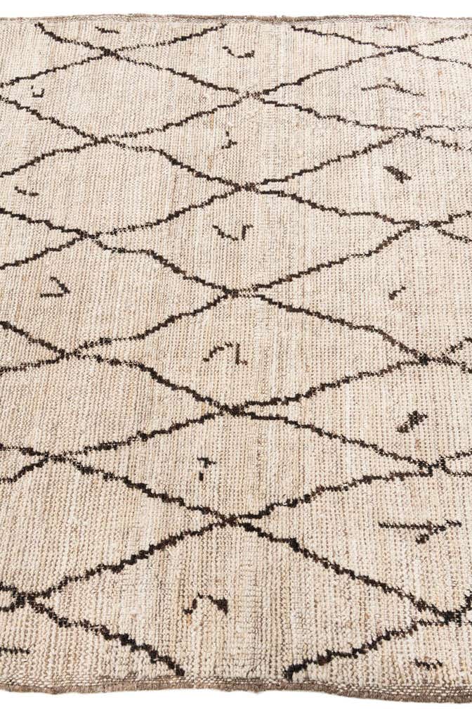 4' 3 x 6' Hand Knotted Moroccan Wool Rug