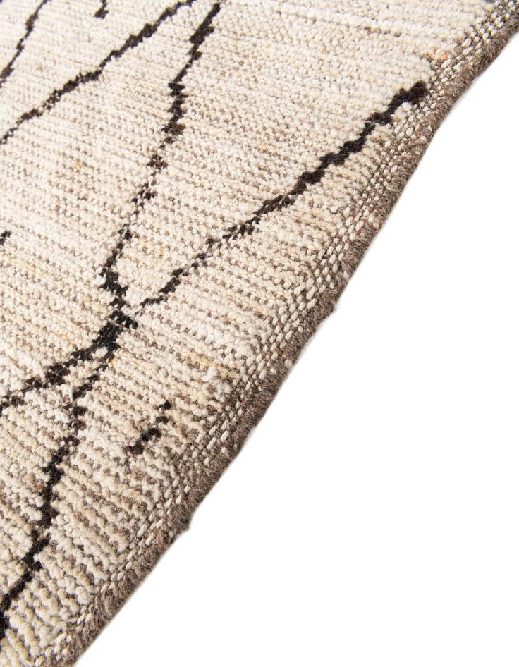 Detail image of 4' 3 x 6'  Hand Knotted Moroccan Wool Rug