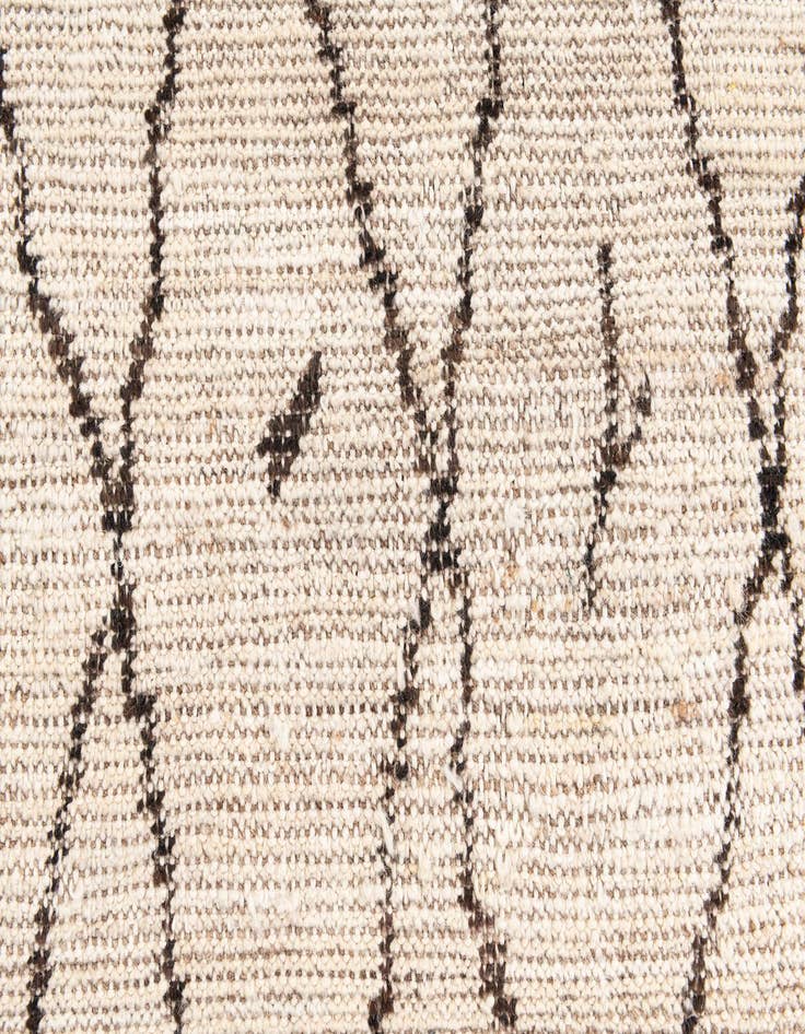 Detail image of 4' 3 x 6'  Hand Knotted Moroccan Wool Rug
