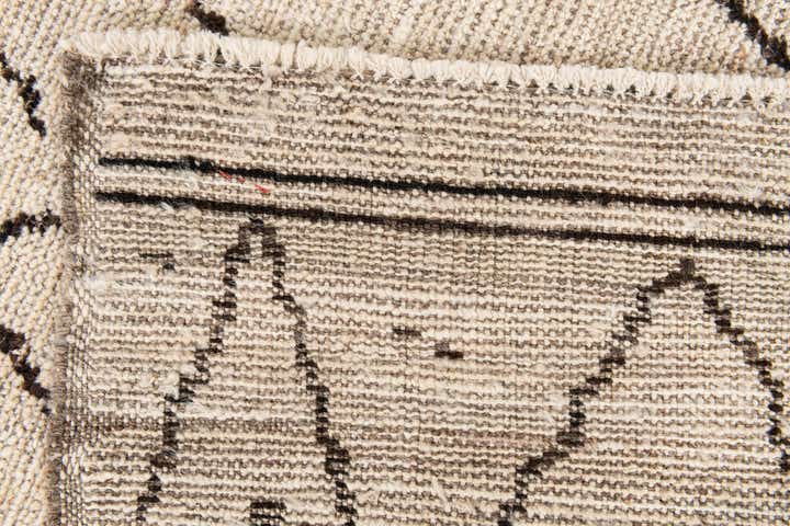 4' 3 x 6' Hand Knotted Moroccan Wool Rug
