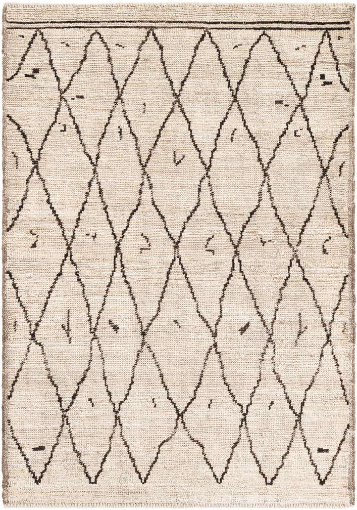 4' 3 x 6' Hand Knotted Moroccan Wool Rug