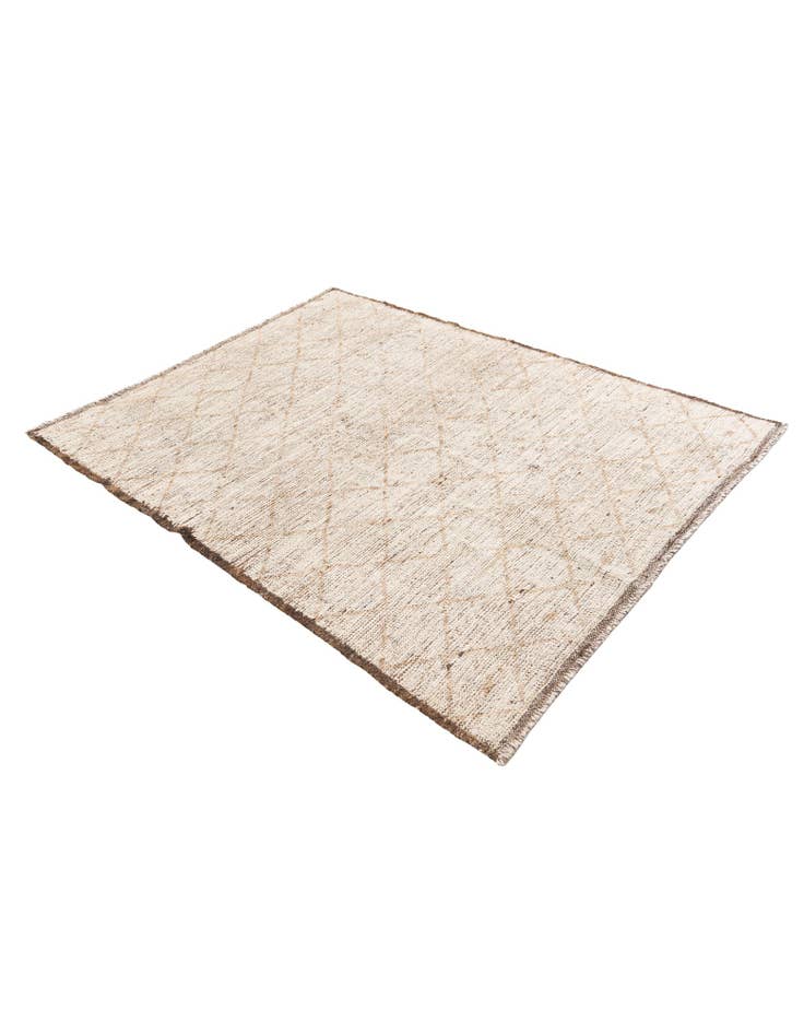 Detail image of 4' 6 x 6' 1 Hand Knotted Moroccan Wool Rug