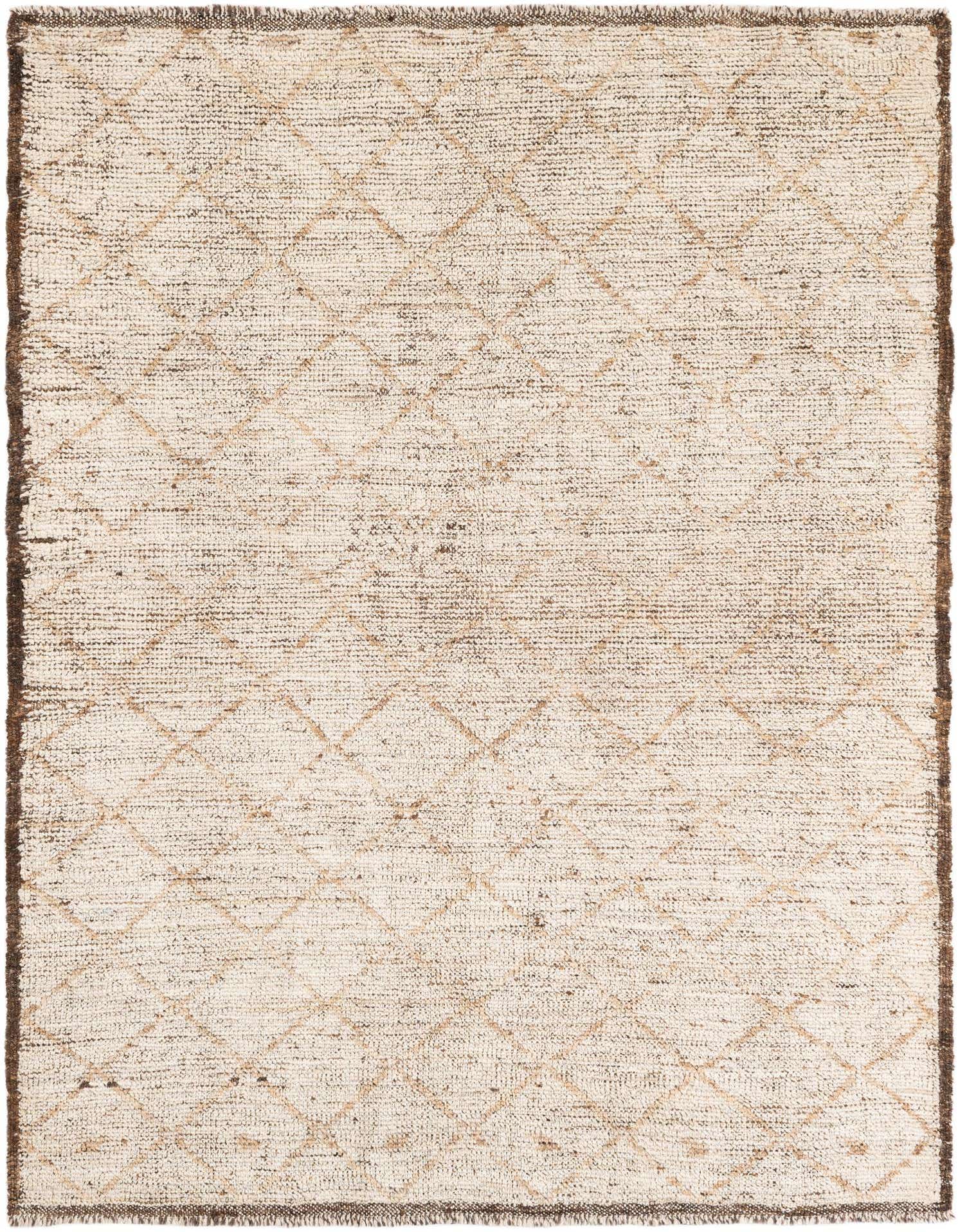 4' 6 x 6' 1 Hand Knotted Moroccan Wool Rug